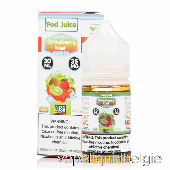 Vape Smaken Bevriezen Aardbei-kiwi - Peulensap - 30ml 35mg